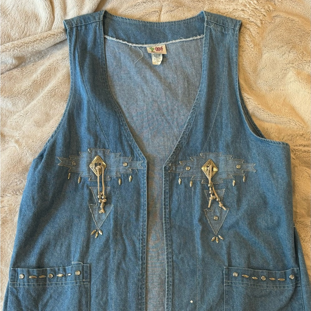 Cactus Blue Denim Vest